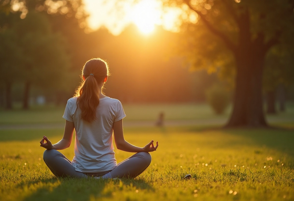 yoga silhouette